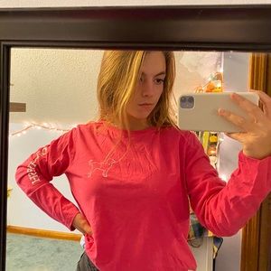 Pink Black Dog Long sleeve